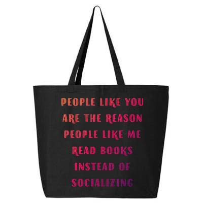 Introvert Antisocial Id Rather Be Reading Gift 25L Jumbo Tote