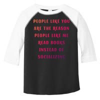 Introvert Antisocial Id Rather Be Reading Gift Toddler Fine Jersey T-Shirt