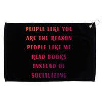 Introvert Antisocial Id Rather Be Reading Gift Grommeted Golf Towel