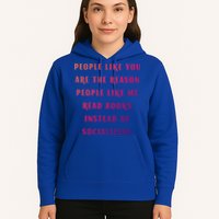 Introvert Antisocial Id Rather Be Reading Gift Hoodie