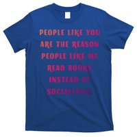 Introvert Antisocial Id Rather Be Reading Gift T-Shirt