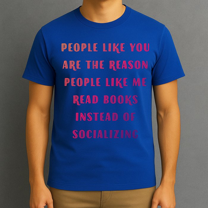 Introvert Antisocial Id Rather Be Reading Gift T-Shirt