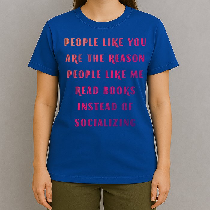 Introvert Antisocial Id Rather Be Reading Gift T-Shirt