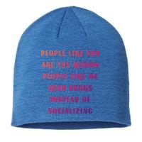 Introvert Antisocial Id Rather Be Reading Gift Sustainable Beanie