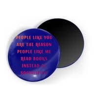Introvert Antisocial Id Rather Be Reading Gift Magnet