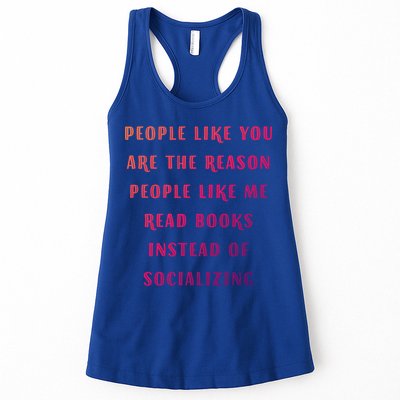 Introvert Antisocial Id Rather Be Reading Gift Womens Tank Top