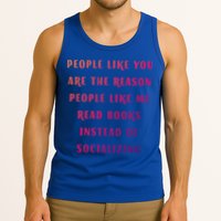 Introvert Antisocial Id Rather Be Reading Gift Tank Top
