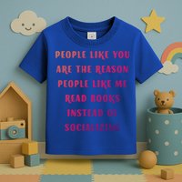 Introvert Antisocial Id Rather Be Reading Gift Toddler T-Shirt