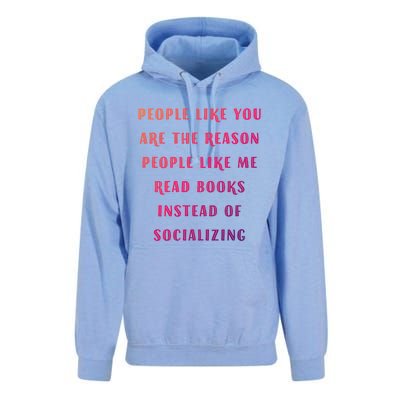 Introvert Antisocial Id Rather Be Reading Gift Unisex Surf Hoodie