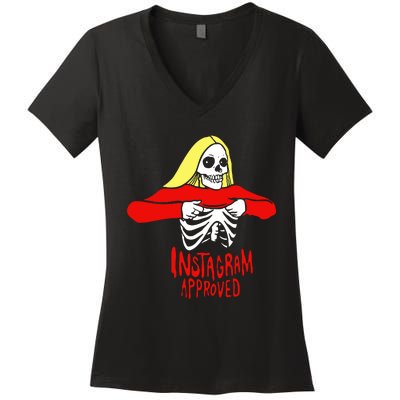 Instagram Approved Women's V-Neck T-Shirt