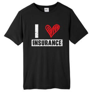 Insurance Agent I Love Financial Advisor Finance Organizer Tall Fusion ChromaSoft Performance T-Shirt