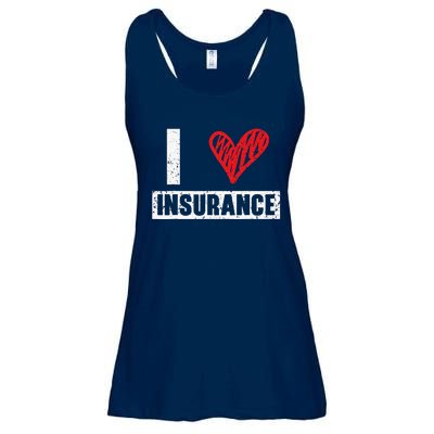 Insurance Agent I Love Financial Advisor Finance Organizer Ladies Essential Flowy Tank