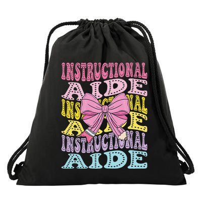 Instructional Aide Ia Classroom Support Teacher Aide Parapro Drawstring Bag
