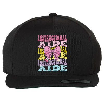 Instructional Aide Ia Classroom Support Teacher Aide Parapro Wool Snapback Cap