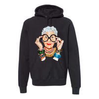 Iris Apfel Premium Hoodie