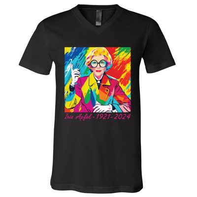 Iris Apfel V-Neck T-Shirt