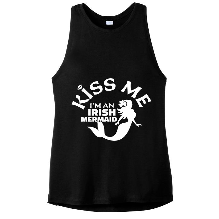 I'm An Irish Mermaid Costume Funny Gift Ladies PosiCharge Tri-Blend Wicking Tank