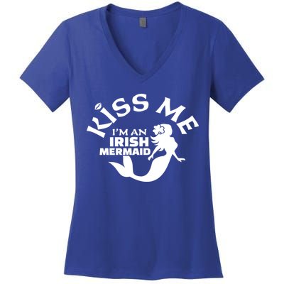I'm An Irish Mermaid Costume Funny Gift Women's V-Neck T-Shirt