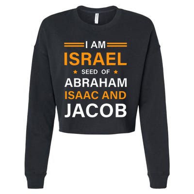 I Am Israel Seed Of Abraham Isaac And Jacob Hebrew Israelite Cropped Pullover Crew