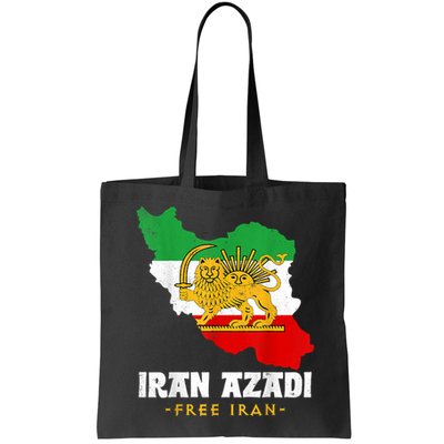 IRAN AZADI Iran Flag Map Lion Sun Sword Free Iran Revolution Bag