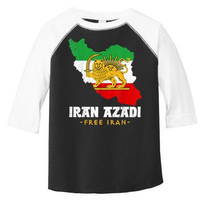 IRAN AZADI Iran Flag Map Lion Sun Sword Free Iran Revolution Toddler Fine Jersey T-Shirt