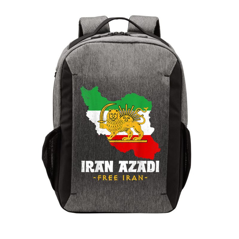 IRAN AZADI Iran Flag Map Lion Sun Sword Free Iran Revolution Vector Backpack