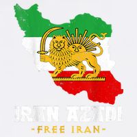 IRAN AZADI Iran Flag Map Lion Sun Sword Free Iran Revolution Garment-Dyed Sweatshirt