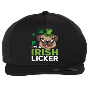 I'm A Irish Licker Dog Lover Puppy Owner Saint Patricks Day Gift Wool Snapback Cap