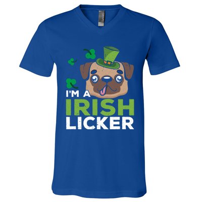 I'm A Irish Licker Dog Lover Puppy Owner Saint Patricks Day Gift V-Neck T-Shirt