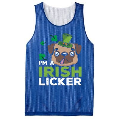 I'm A Irish Licker Dog Lover Puppy Owner Saint Patricks Day Gift Mesh Reversible Basketball Jersey Tank