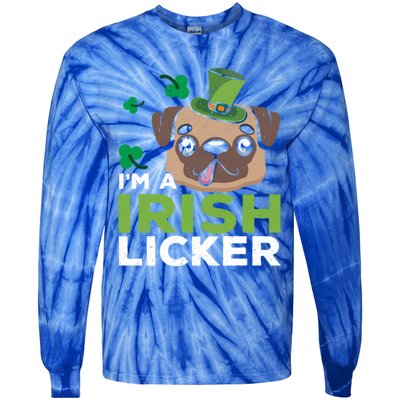 I'm A Irish Licker Dog Lover Puppy Owner Saint Patricks Day Gift Tie-Dye Long Sleeve Shirt