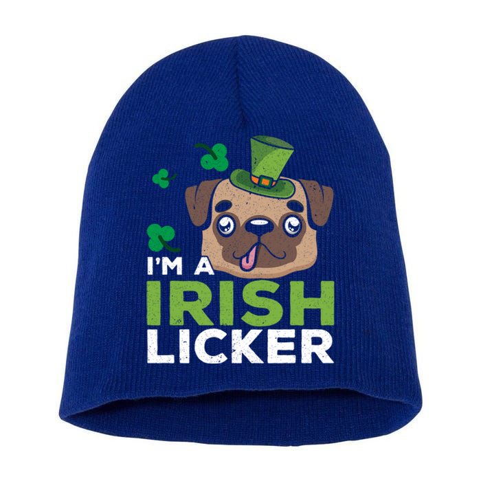 I'm A Irish Licker Dog Lover Puppy Owner Saint Patricks Day Gift Short Acrylic Beanie