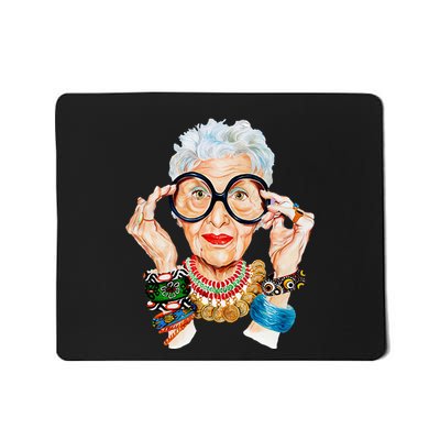 Iris Apfel Mousepad