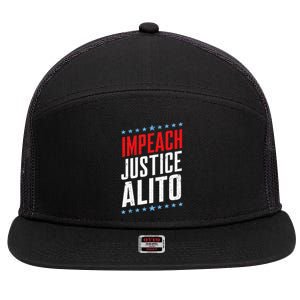 Impeach Alito Impeach Supreme Court Justice Samuel Alito 7 Panel Mesh Trucker Snapback Hat