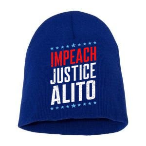 Impeach Alito Impeach Supreme Court Justice Samuel Alito Short Acrylic Beanie