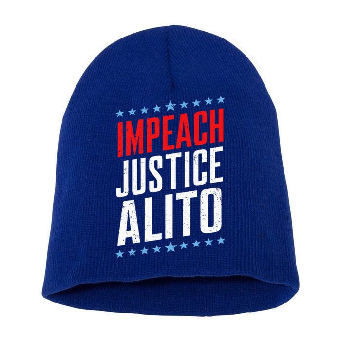 Impeach Alito Impeach Supreme Court Justice Samuel Alito Short Acrylic Beanie