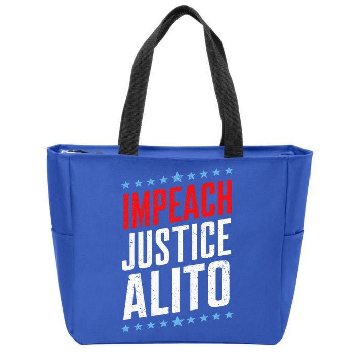 Impeach Alito Impeach Supreme Court Justice Samuel Alito Zip Tote Bag