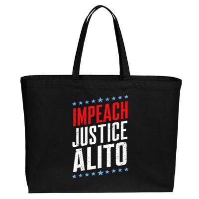 Impeach Alito Impeach Supreme Court Justice Samuel Alito Cotton Canvas Jumbo Tote