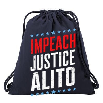 Impeach Alito Impeach Supreme Court Justice Samuel Alito Drawstring Bag