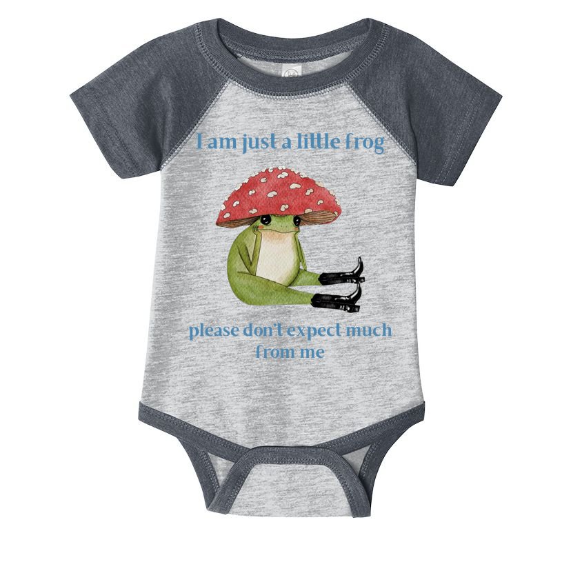I Am Just A Little Frog Dont Expect Much Cute Cartoon Infant Baby Jersey Bodysuit
