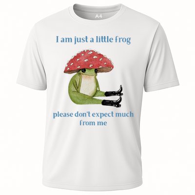 I Am Just A Little Frog Dont Expect Much Cute Cartoon Performance Shirt