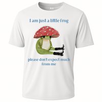 I Am Just A Little Frog Dont Expect Much Cute Cartoon Cooling Performance Crew T-Shirt