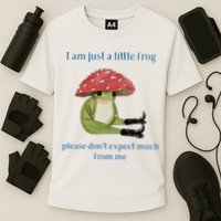 I Am Just A Little Frog Dont Expect Much Cute Cartoon Cooling Performance Crew T-Shirt
