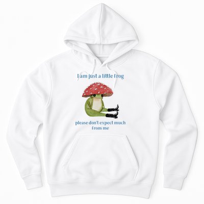 I Am Just A Little Frog Dont Expect Much Cute Cartoon Hoodie
