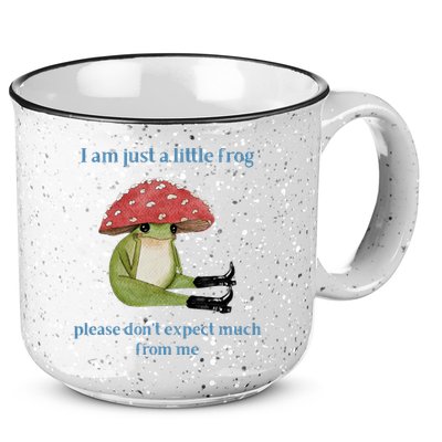 I Am Just A Little Frog Dont Expect Much Cute Cartoon 15oz Campfire Ceramic Mug