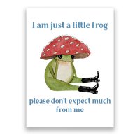 I Am Just A Little Frog Dont Expect Much Cute Cartoon Poster