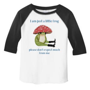 I Am Just A Little Frog Dont Expect Much Cute Cartoon Toddler Fine Jersey T-Shirt