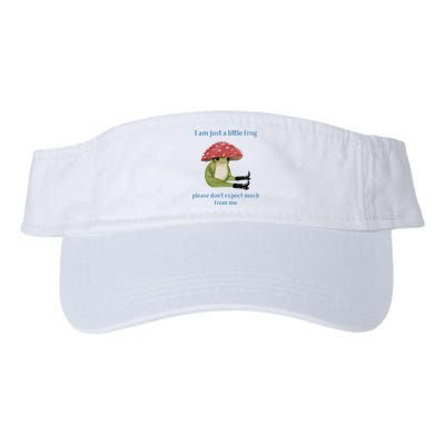I Am Just A Little Frog Dont Expect Much Cute Cartoon Visor