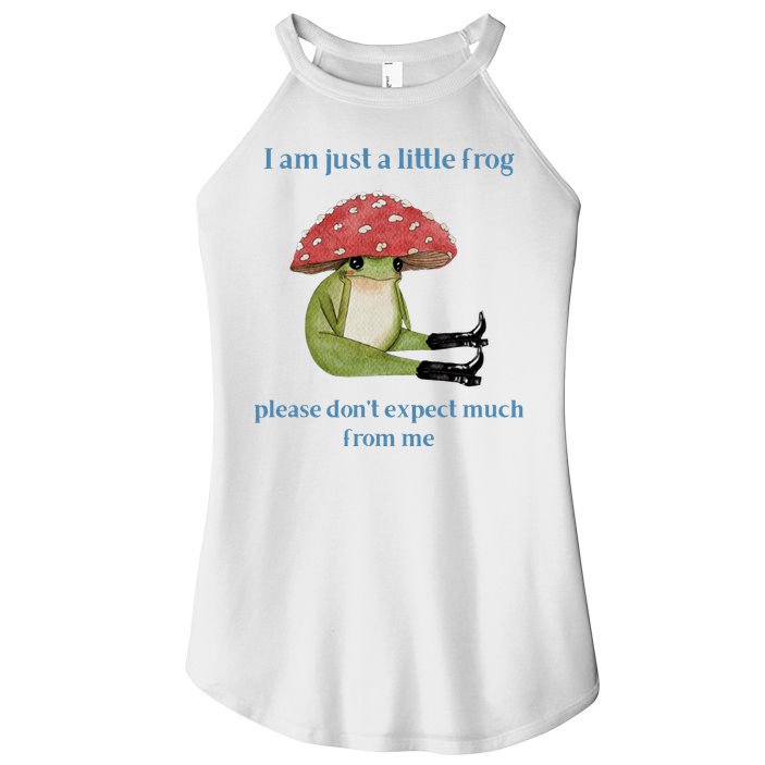 I Am Just A Little Frog Dont Expect Much Cute Cartoon Women's Perfect Tri Rocker Tank