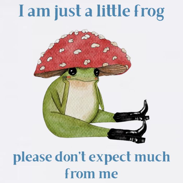 I Am Just A Little Frog Dont Expect Much Cute Cartoon Full Zip Hoodie